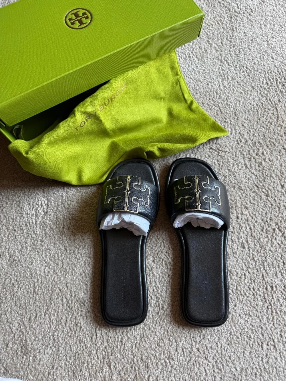 Tory Burch Double T Strap Slides